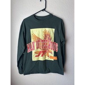 Justin Timberlake Shirt Mens Medium Man Of The Woods 2018 Tour Green Long Sleeve
